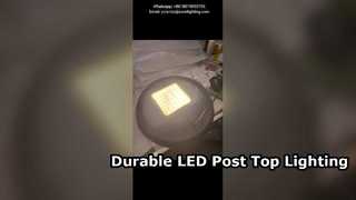 Lampe de jardin LED 60 W 4 000 K avec bras unique IP66 IK10 utilisée dans les parcs et les routes urbaines.