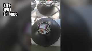 Lampe de jardin suspendue à LED en aluminium moulé sous pression, garantie de 5 ans, utilisée dans les parcs.