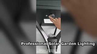 Lampe de jardin solaire 50 W, nouveau design IP66 avec 5 ans de garantie, utilisée dans les rues.