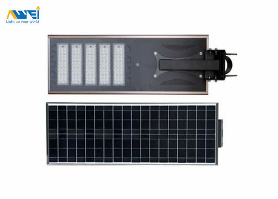 acheter 100W Lamparas Lumière de rue solaire intégrée Éclairage extérieur 160lm/w 5 ans de garantie imperméable à l'eau IP67 Pour la route et l'autoroute online manufacture
