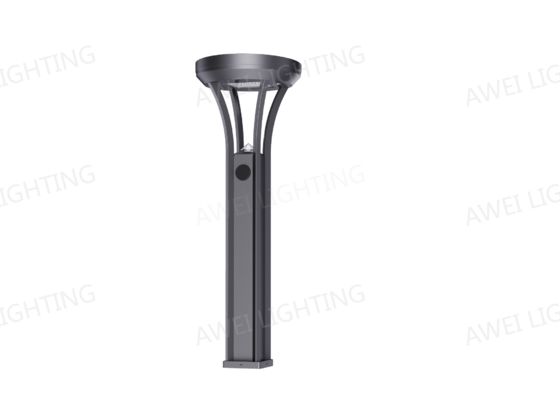 Éclairage de paysage IP66 IK10 avec une forme lisse Bollard solaire utilisé dans les parcs et les voies lentes