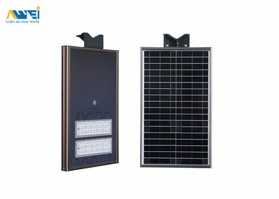IP67 Tout en un éclairage de rue solaire LED 30W batterie au lithium 12V 15AH AW-SOST005 Pour éclairage de rue